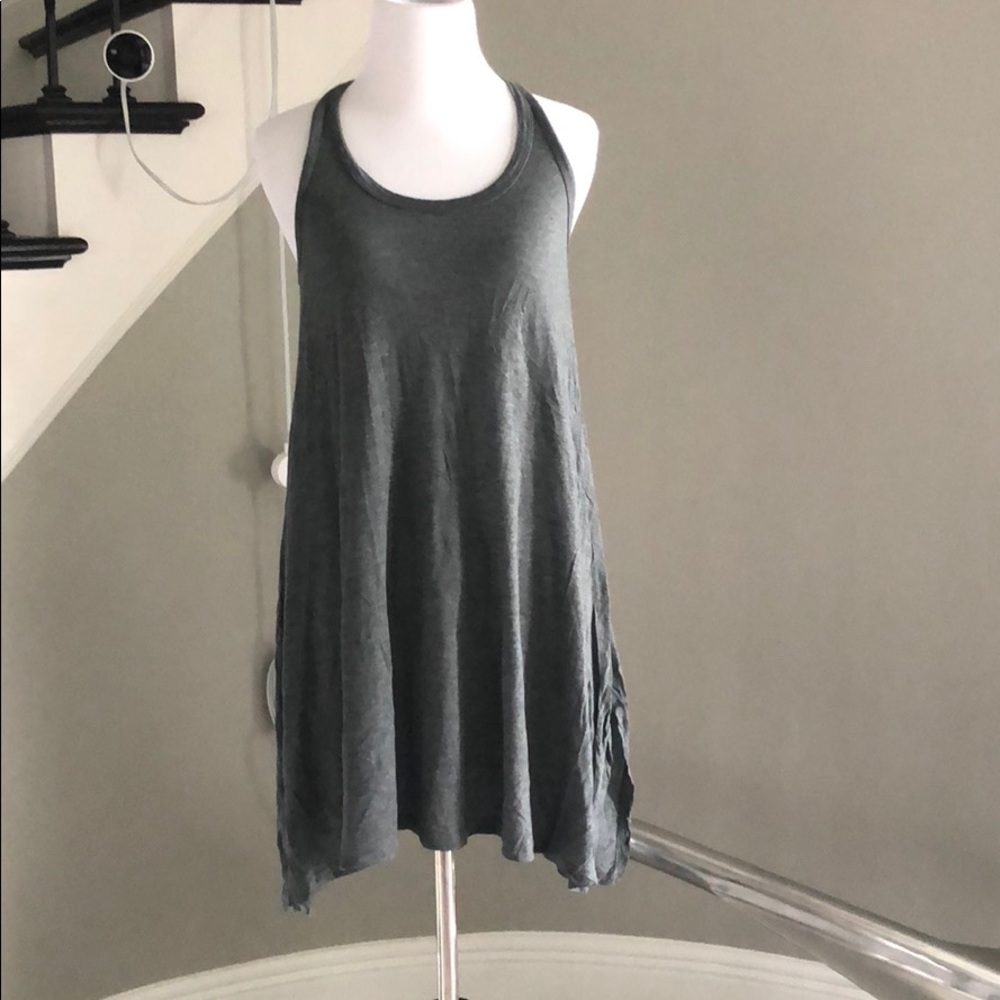 Haute hippie Xs gray mini dress / long shirt